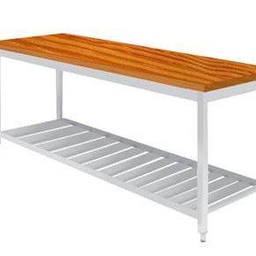 میز کار یک متری با صفحه چوب