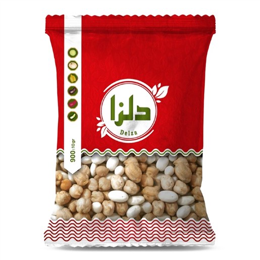 مخلوط نخود و لوبیا900 گرمی دلزا