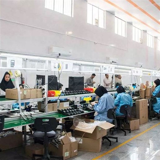 نوار نقاله و میز خط مونتاژ قطعات الکترونیکی