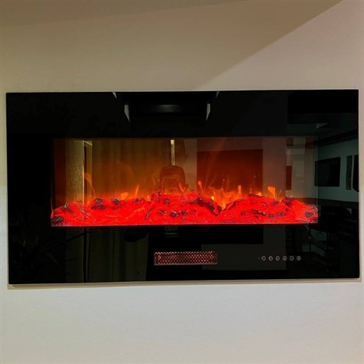 شومینه برقی ال سی دی دیواری سایز ۱۰۰ سانتی متر