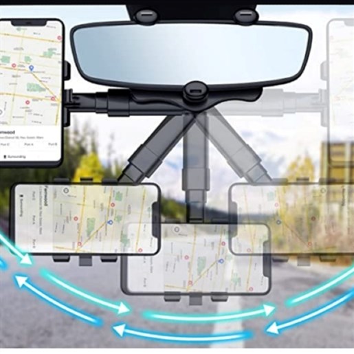 هولدر نگهدارنده موبایل ۳۶۰ درجه آینه خودرو شیک