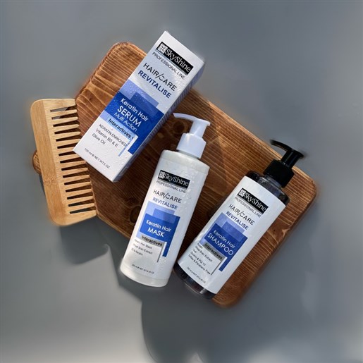 شامپو مخصوص موهای کراتینه 250 میل برند اسکای شاین