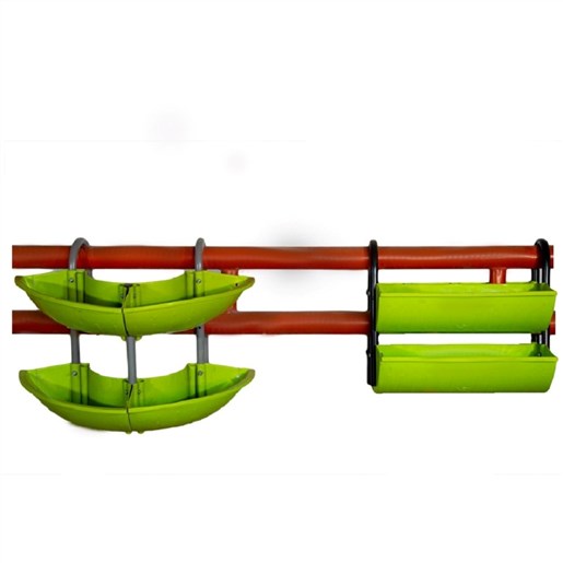 فلاورباکس خورجینی طبقاتی هیلدا(نیم گرد) گلدان پالونی مدل P-2-T