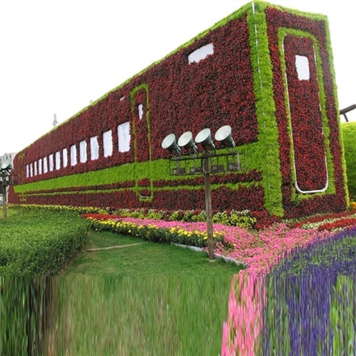 قطار سبز گلدان طبقاتی ، فلاورباکس احجام قطار گل مدل GT-12