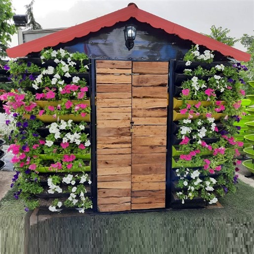 گلدان طبقاتی کلبه سبز هیلدا فلاورباکس شهری مدل  HA-60