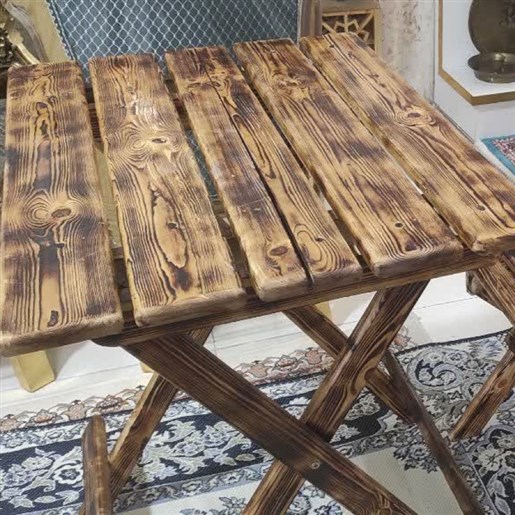 میز تاشو چوبی  دو نفره چهارنفره شش نفره