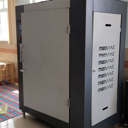 دستگاه مایکروویو صنعتی کابینی بیست سینی، خشککن