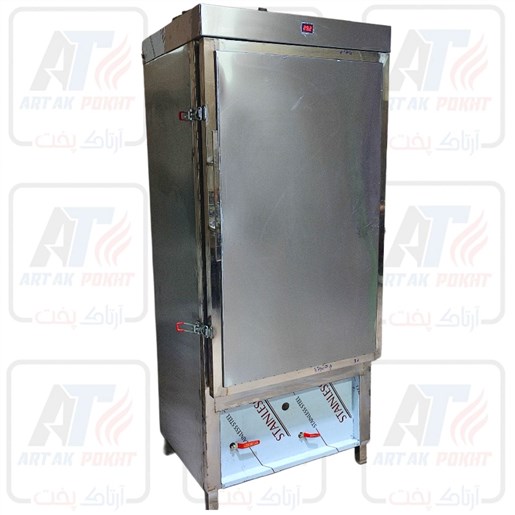 فر بخار پز ایستاده صنعتی گازی و برقی دستگاه دمکن ایستاده