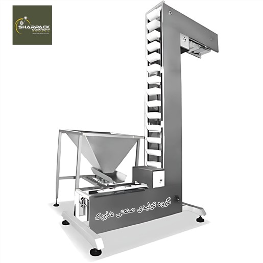 دستگاه بالابر کاسه ای z و مخزن استیل 