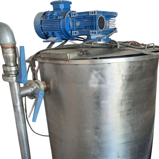 میکسر استیل با پمپ هموژنایزر ۲۰۰ لیتری