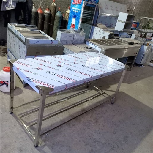 میزکار تمام استیل 120سانتی متر