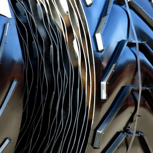 تسمه نوار نقاله آجدار عرض سفارشی