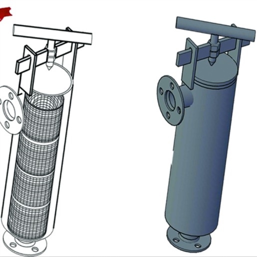 فیلتر توری8 اینچ با ورودی و خروجی 3 اینچ