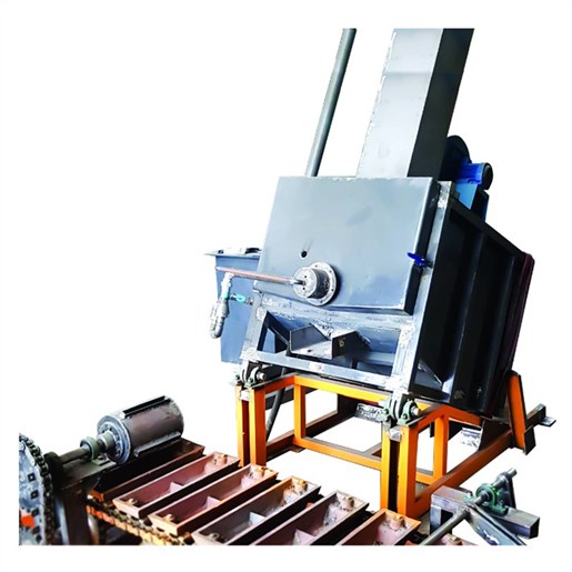 کوره شمش ریزی تیلت دار آلومینیوم با Pigmachine 2 تن در روز