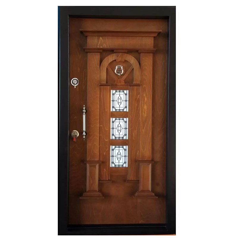 درب ضد سرقت لوکس روکش چوب کد MA281