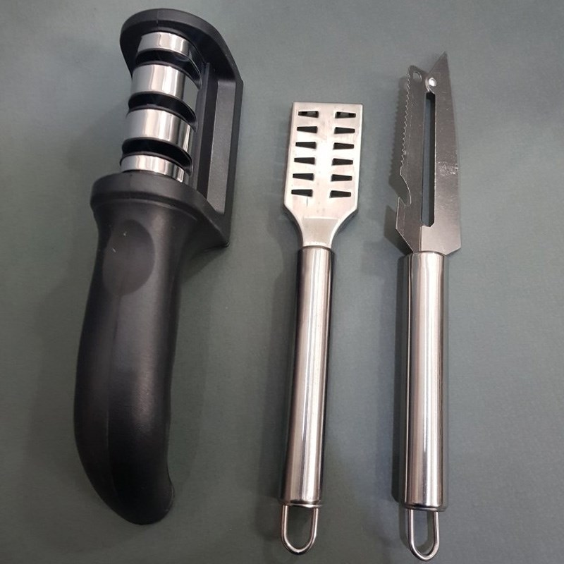 ست ابزار آشپزخانه 3 تیکه استیل مدل utensil