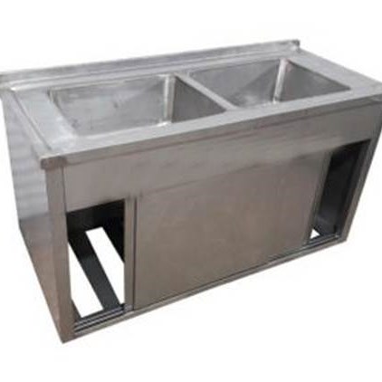 سینک زیر کابینت دار درب ریلی طول 80 سانتی متر