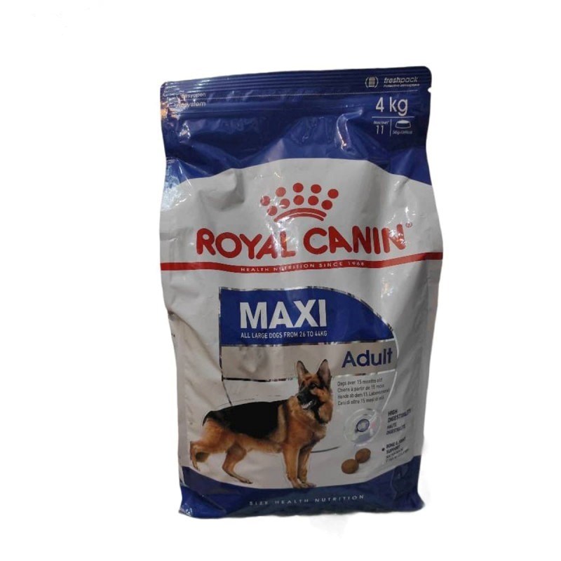 غذای خشک سگ رویال کنین مدل MAXI ADULT وزن 4 کیلوگرم