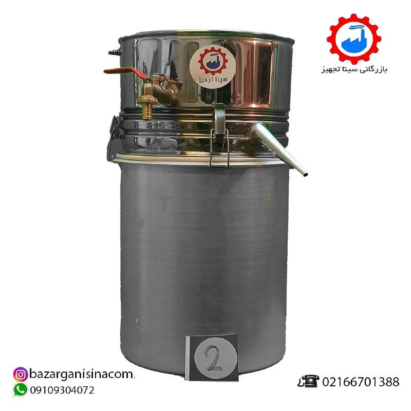 دستگاه عرقگیری و دستگاه تقطیر و گلابگیر