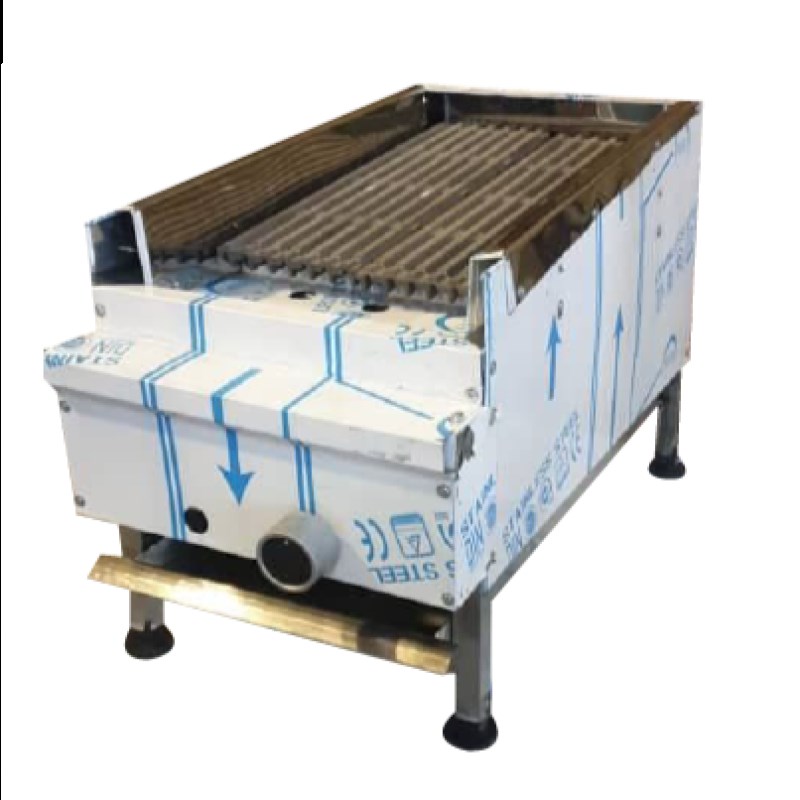 گریل ذغالی 30 سانتی شیاردار با ذغال های فعال