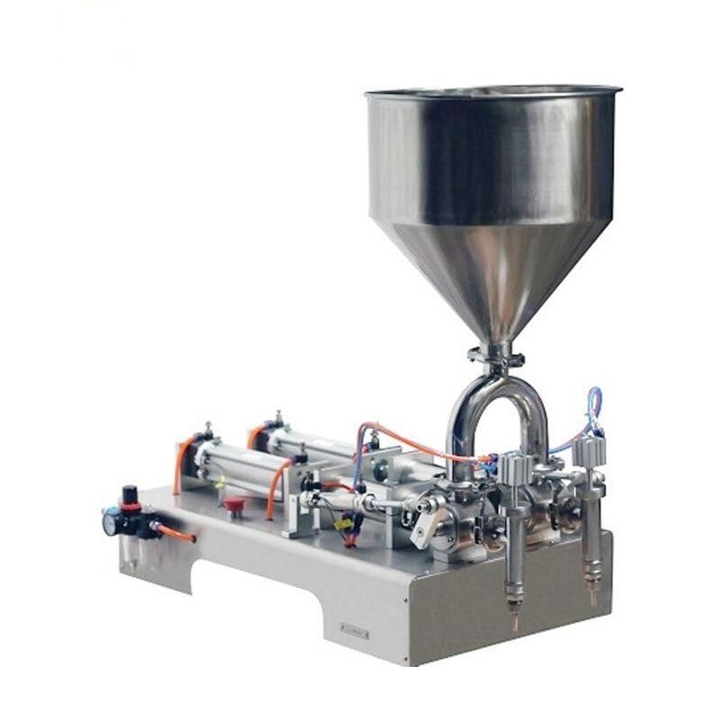 دستگاه پرکن مایعات غلیظ و نیمه غلیظ 10تا 100 سی سی دو نازل