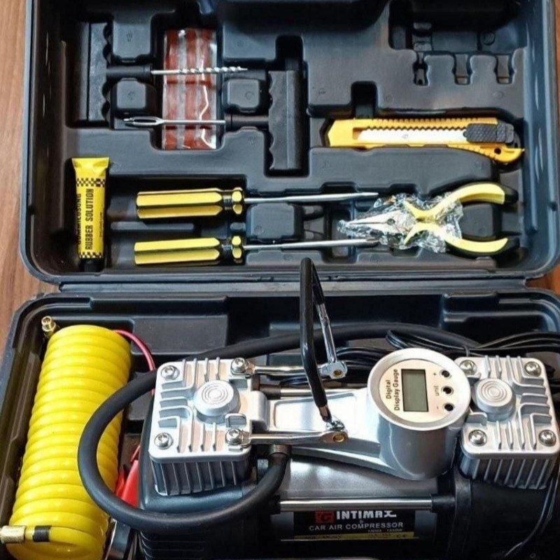 پمپ باد فندکی صفحه دیجیتال دو سیلندر اینتیمکس