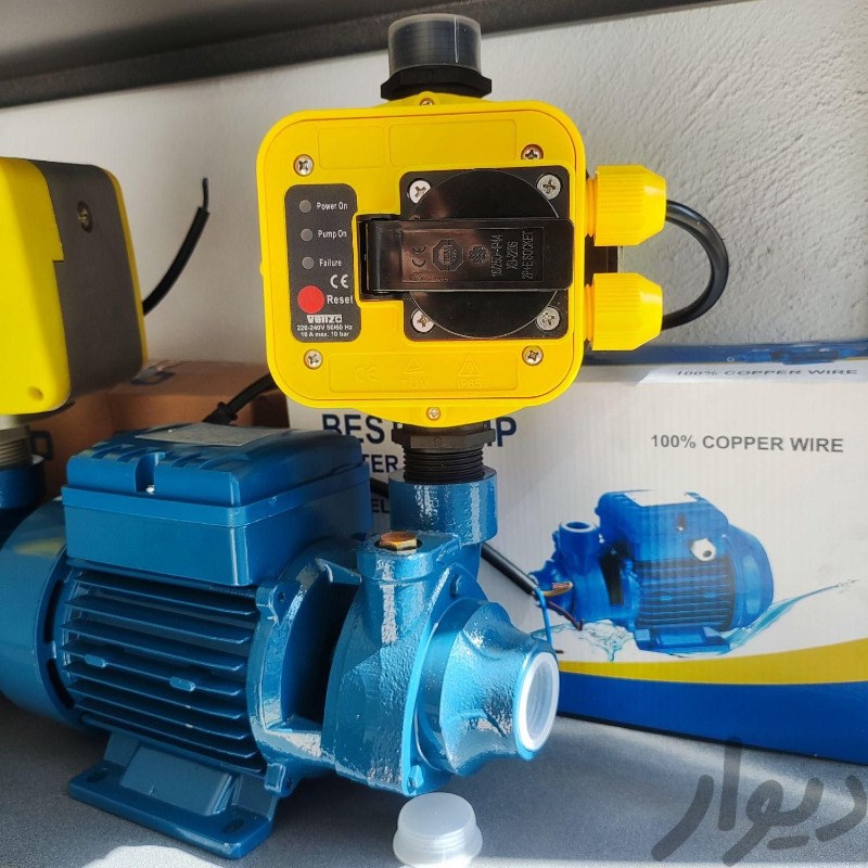 پمپ آب نیم اسب فشار قوی سیم100درصد مس سنسور حرارتی دار