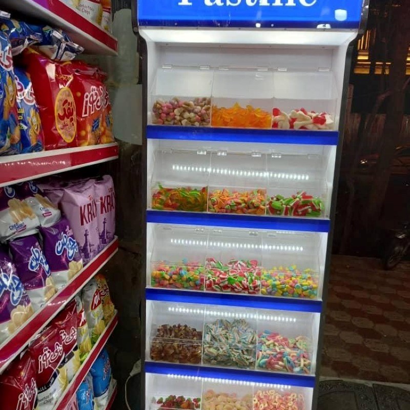 استند باکس پاستیل قفسه شکلات ادویه داروی گیاهی