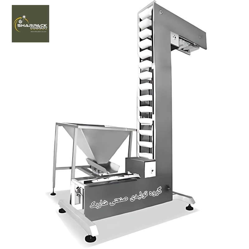 دستگاه بالابر کاسه ای z و مخزن استیل 