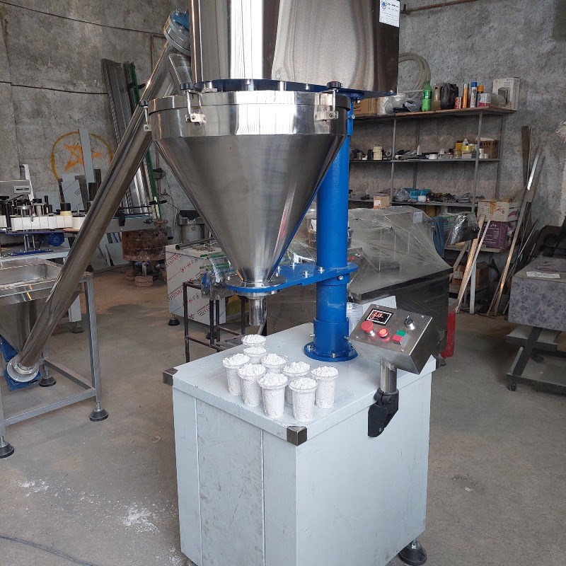 دستگاه پرکن پودر نیمه اتومات