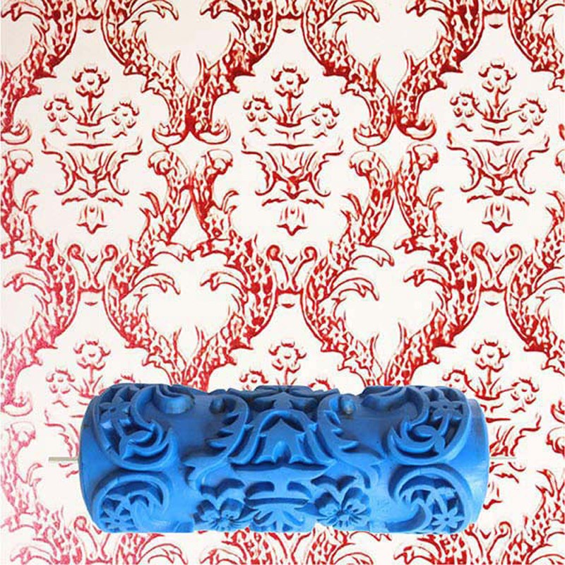 رول یدک غلطک طرحدار آبی مدل 93