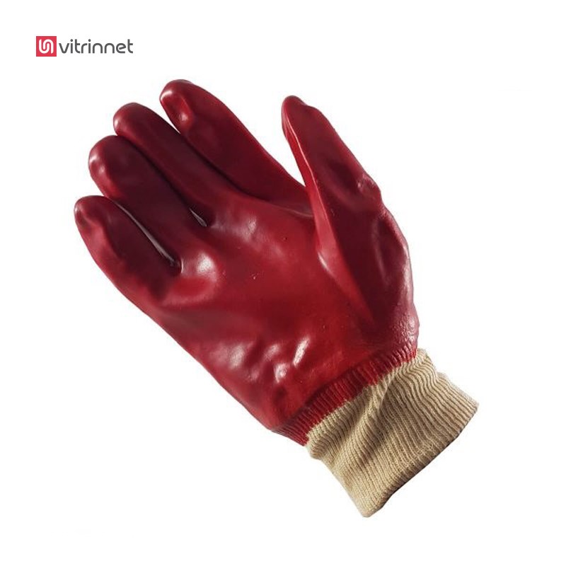 دستکش ایمنی ضد اسید مچ کشباف پانا