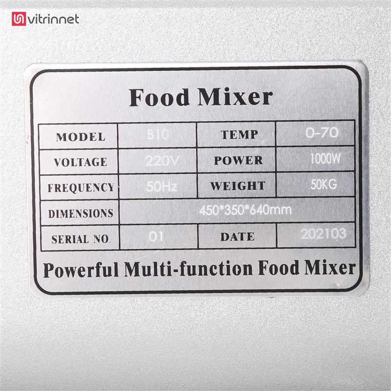 دستگاه میکسر قنادی زمینی 10 کیلویی مدل 10038