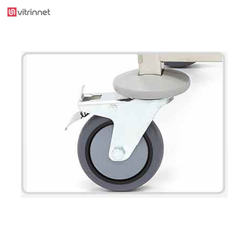 ترولی استیل سه طبقه تخت