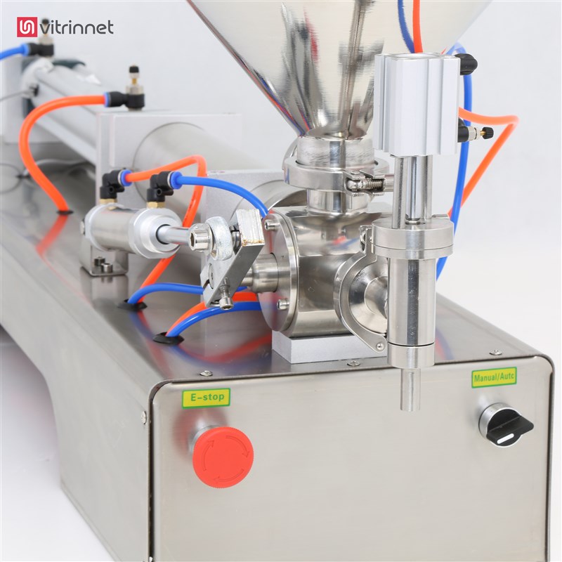 دستگاه پرکن پنوماتیک سیلندر پیستونی مایعات با ظرفیت 500 الی 3000 میلی لیتر مدل KM-PF3000