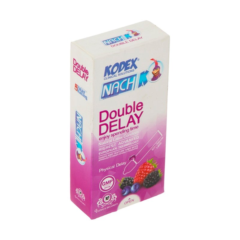 کاندوم تاخیری ناچ کدکس مدل Double Delay بسته ۱۰عددی