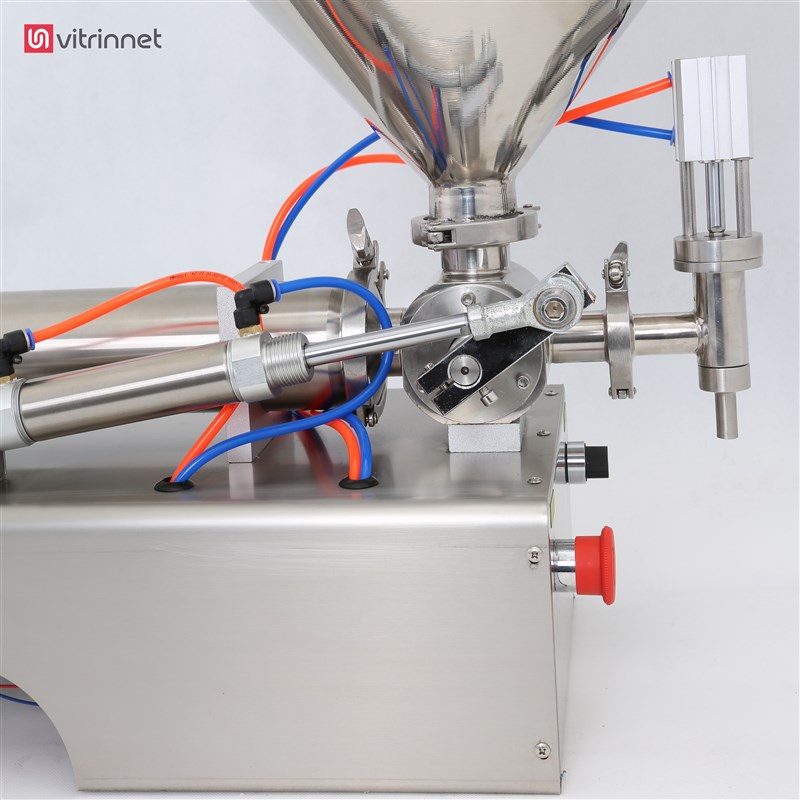 دستگاه پرکن پنوماتیک سیلندر پیستونی مایعات با ظرفیت 500 الی 3000 میلی لیتر مدل KM-PF3000