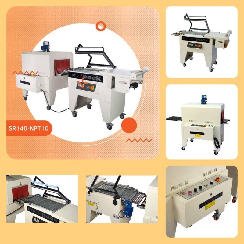 دستگاه شیرینگ نیمه اتومات مدل sr140 _ npt10