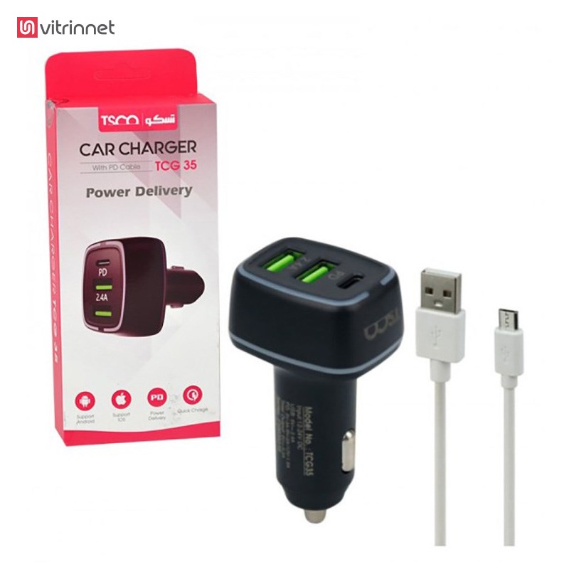 شارژر فندکی تسکو مدل TCG35