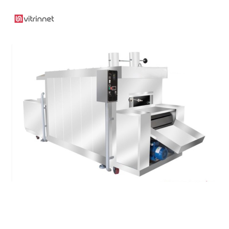 دستگاه تنور نان بربری نیمه اتوماتیک تونلی پرتابل گازوئیل مدل PT001