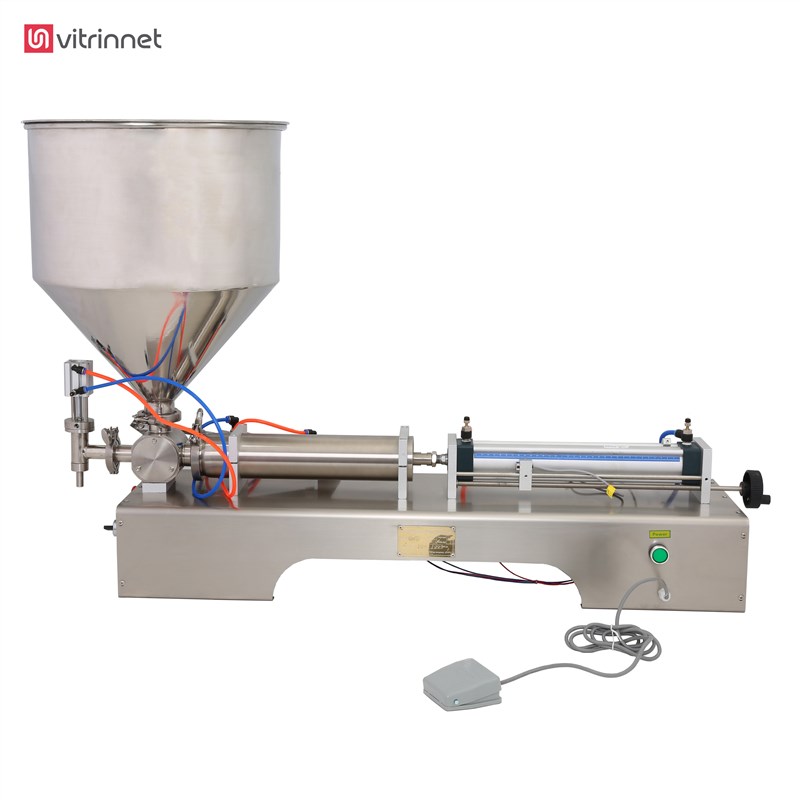 دستگاه پرکن پنوماتیک سیلندر پیستونی مایعات با ظرفیت 500 الی 3000 میلی لیتر مدل KM-PF3000
