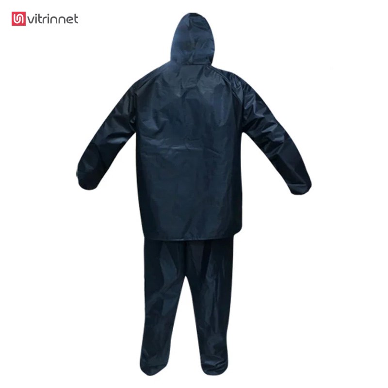 لباس کار بادگیر و شلوار شمعی پشت لاستیک ضد آب سرمه ای