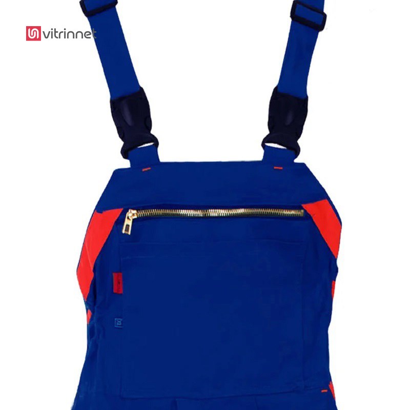 لباس کار دوبنده آبی تیره قرمز