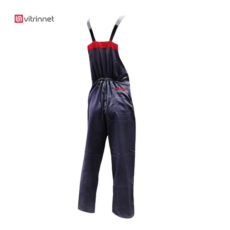 لباس کار دوبنده طوسی قرمز