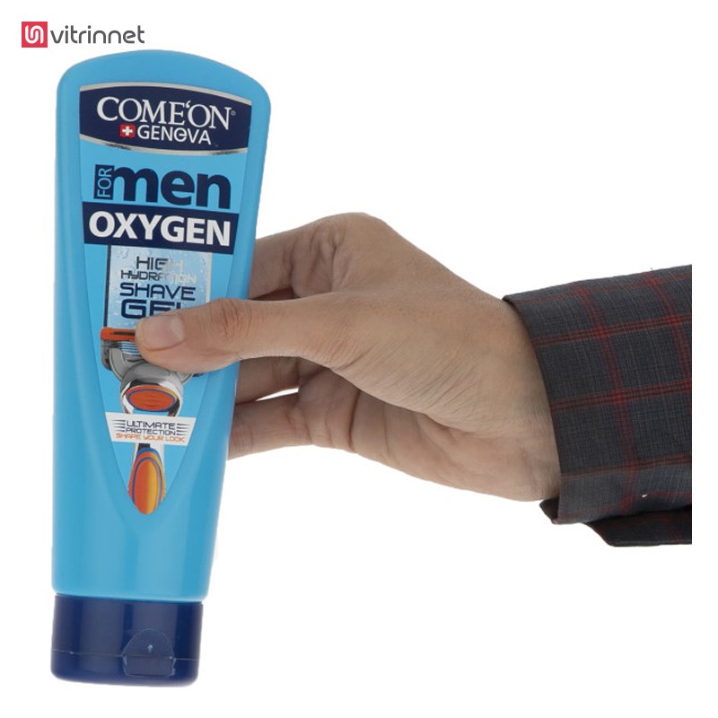 ژل اصلاح ریش مردانه اکسیژن ۲۰۰ میل کامان