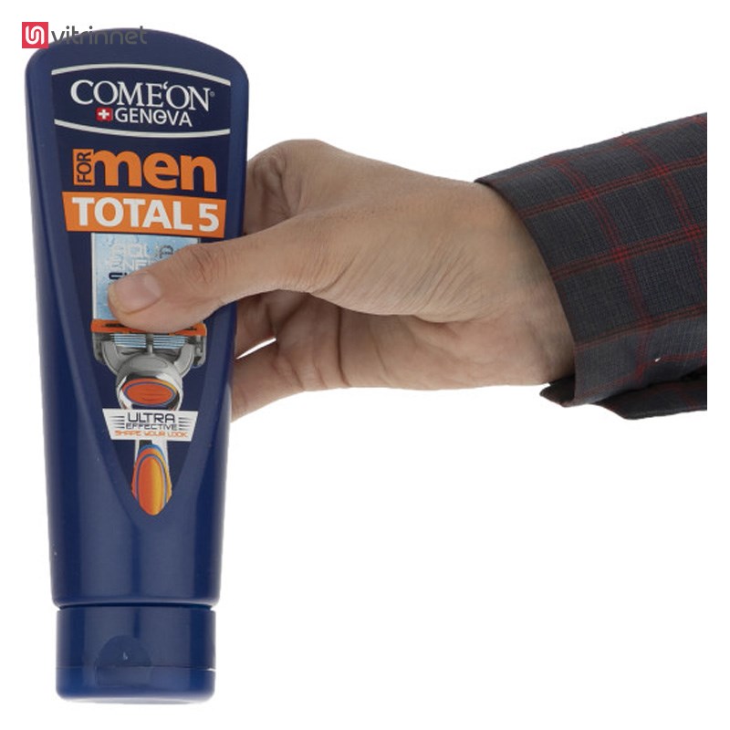 ژل اصلاح ریش مردانه توتال ۲۰۰ میل کامان