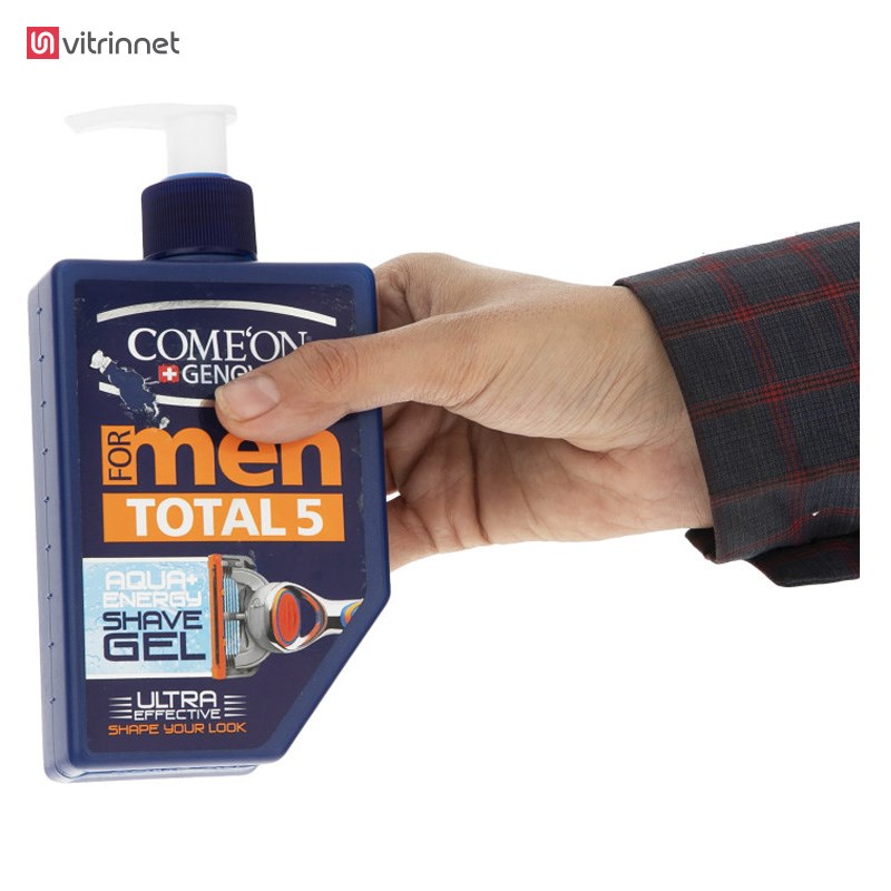 ژل اصلاح ریش مردانه توتال ۲۶۰ میل کامان